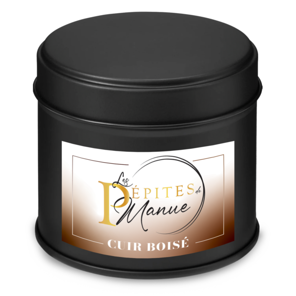 BOUGIE 40H CUIR BOISÉ