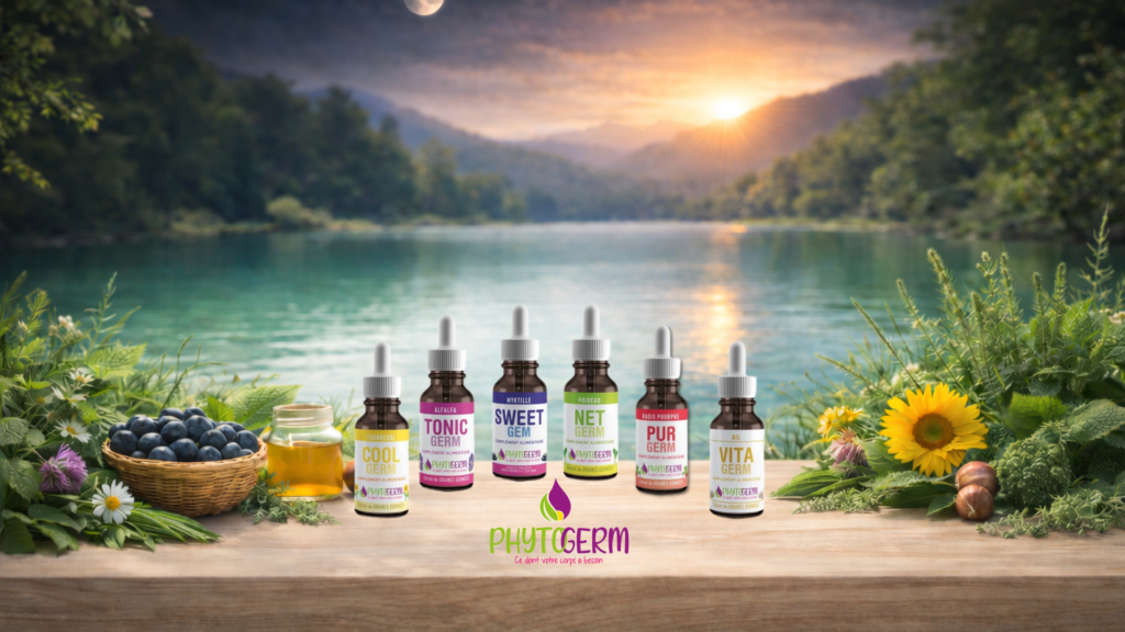 Complément alimentaire germothérapie, à base de macérats de graines germées de poireaux, issu de l’agriculture biologique Les démarches de détox alimentaire ou de rééquilibrage nutritionnel Utilisée traditionnellement lors de périodes de rééquilibrage alimentaire. Complément alimentaire germothérapie alimentation vivante minéraux glucides proteines lipides fibres zinc magnesium selenium vitamines liposolubles bio graines germées Complément alimentaire à base de macérats de graines germées issu de l’agriculture biologique. Synergie végétale élaborée à partir de plantes traditionnellement reconnues pour leur richesse en composés végétaux et leur place dans les approches naturelles de purification et d’équilibre du terrain. Elle s’inscrit dans une démarche globale visant à accompagner les fonctions naturelles d’élimination, la circulation et l’harmonie générale de l’organisme.